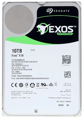Жесткий диск HDD SEAGATE ST10000NM0016,  10 ТБ, 256 МБ 7200 об/мин