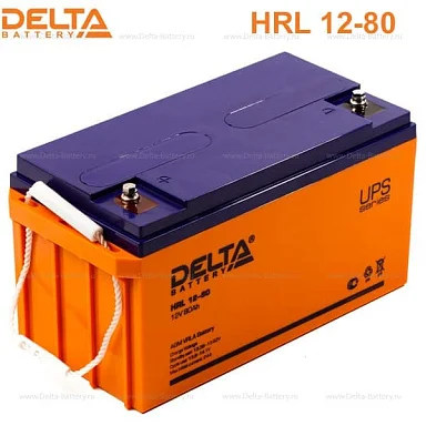 Аккумулятор Delta HRL 12-80 Х AGM (12 В / 80 Ач)