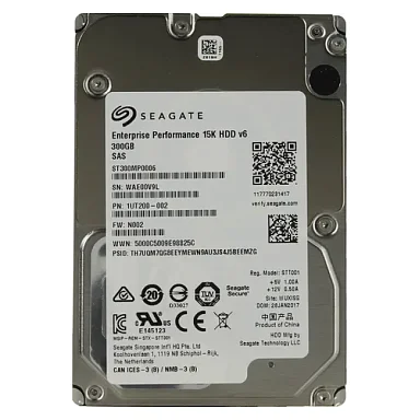 Жесткий диск HDD SEAGATE ST300MP0006,  300 ГБ, 256 МБ 15000 об/мин