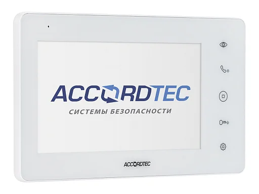Монитор видеодомофона AccordTec AT-VD A752C/SD WH