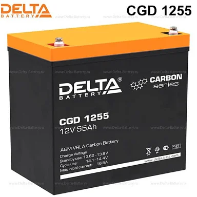 Аккумулятор Delta CGD 1255 AGM (12 В / 55 Ач)