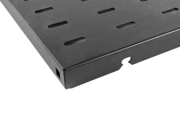 ЦМО СВ-45-9005 Черная перфорированная полка, 1U