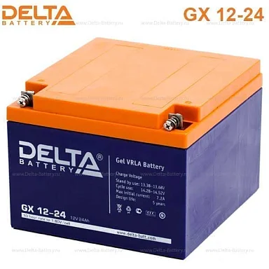 Аккумулятор Delta GX 12-24 GEL (12 В / 24 Ач)