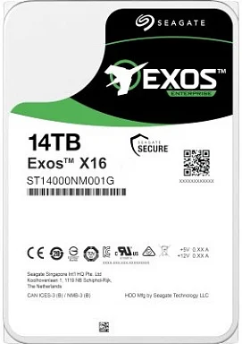 Жесткий диск HDD SEAGATE ST14000NM001G,  14 ТБ, 256 МБ 7200 об/мин