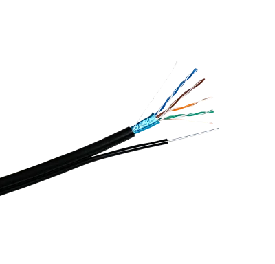 FTP CAT 5E CU 4x2x0,50 CU PE ВНЕШ С ТРОСОМ(МЕДНЫЙ)