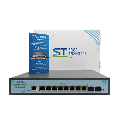 Коммутатор Space Technology ST-S308POE(8G/2S/1C/120W/A) PRO M