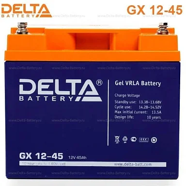Аккумулятор Delta GX 12-45 GEL (12 В / 45 Ач)