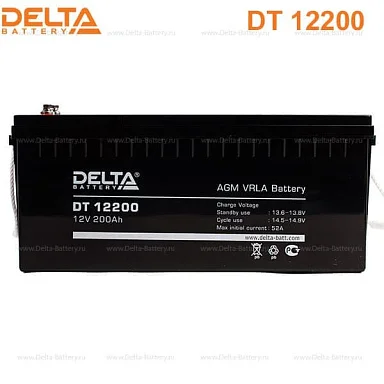 Аккумулятор Delta DT 12200 AGM (12 В / 200 Ач)