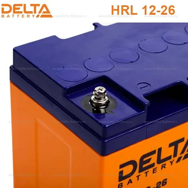 Аккумулятор Delta HRL 12-26 Х AGM (12 В / 26 Ач)
