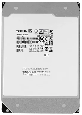 Жесткий диск HDD Toshiba MG07ACA12TE,  12 ТБ, 256 МБ 7200 об/мин