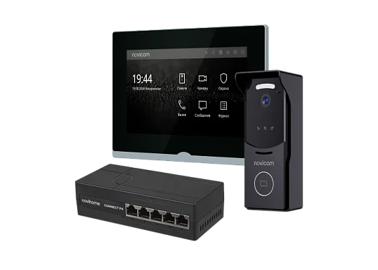 Комплект видеодомофона Novicam IMPULSE 7 IP KIT BLACK Novicam v.4646
