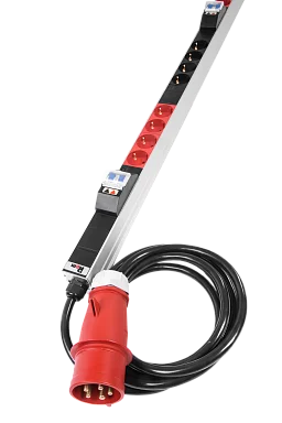 Rem R-3x16-24S-I-1420-3-3PN Вертикальный блок розеток 19" , до 16А
