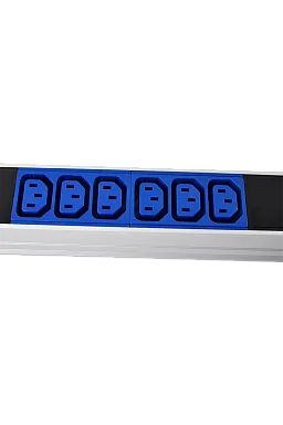 Rem R-32-10S-24C13-4C19-A-I-1820-3-2P Вертикальный блок розеток 19" , до 32А