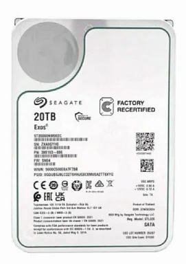 Жесткий диск HDD SEAGATE ST20000NM002C-FR,  20 ТБ, 256 МБ 7200 об/мин