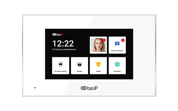 Монитор видеодомофона BAS-IP AQ-07LL WHITE