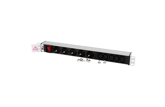 Rem R-10-5S-5C13-V-440-Z Горизонтальный блок розеток 19" , до 10А