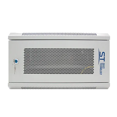 Space Technology ST-NCP9U600 (СЕРЫЙ) С ПОЛКОЙ Настенный 9U телекоммуникационный шкаф 19"