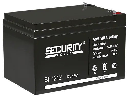 Аккумулятор Security Force SF 1212 AGM (12 В / 12 Ач)