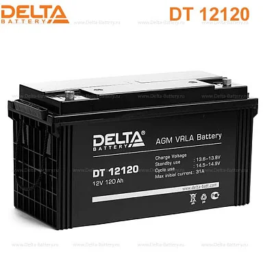Аккумулятор Delta DT 12120 AGM (12 В / 120 Ач)