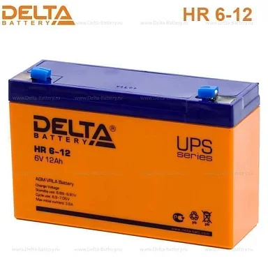 Аккумулятор Delta HR 6-12 AGM (6 В / 12 Ач)
