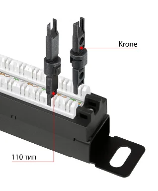 Cabeus PLHD-24-Cat.6-Dual-180-0,5U (9664c) Патч-панель 19"  на 24 порта