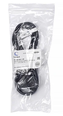 Cabeus PC-189-VDE-1.2M (9016c) кабель питания IEC 320 C13 + IEC 320 C14, 1.2 м