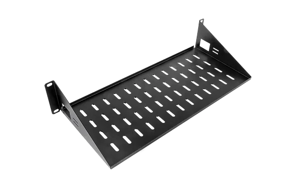 ЦМО МС-20-9005 Черная перфорированная полка, 2U