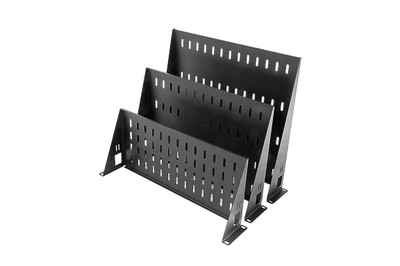 ЦМО МС-30-9005 Черная перфорированная полка, 2U