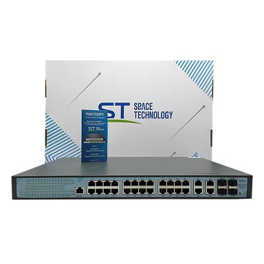 Коммутатор Space Technology ST-S324POE(24G/4G/4S/1C/400W/A) PRO M