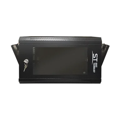 Space Technology ST-NC6U01 (ЧЕРНЫЙ) С ПОЛКОЙ Настенный 6U телекоммуникационный шкаф 19"