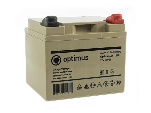 Аккумулятор Optimus AP-1240 AGM (12 В / 40 Ач)
