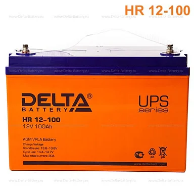 Аккумулятор Delta HR 12-100 AGM (12 В / 100 Ач)