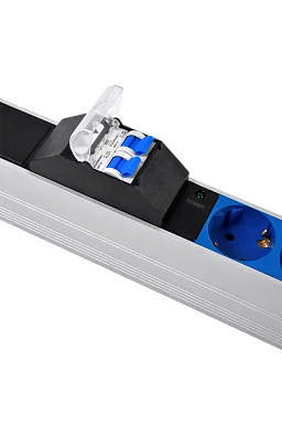 Rem R-32-10S-24C13-4C19-A-I-1820-3-2P Вертикальный блок розеток 19" , до 32А