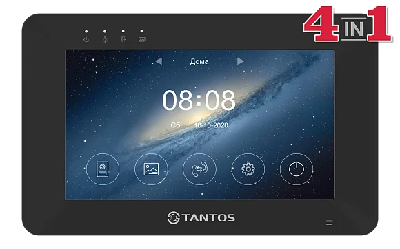 Монитор видеодомофона Tantos Rocky HD Wi-Fi (Black)