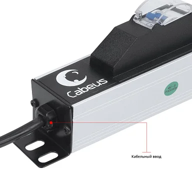 Cabeus PDU-16-10S-10C13-B (9552c) Вертикальный блок розеток 19" до 16 А