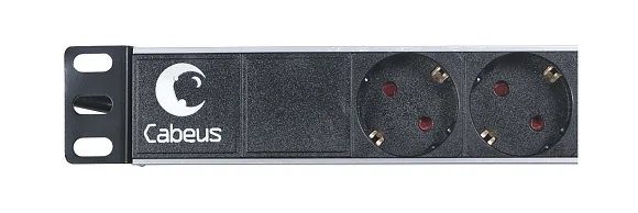 Cabeus PDU-6P-2IEC (7289c) Горизонтальный блок розеток 19" до 10 А