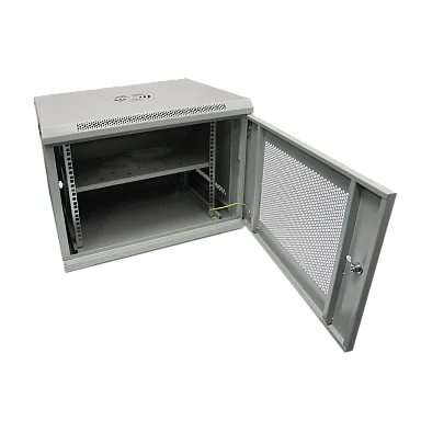 Space Technology ST-NCP9U600 (СЕРЫЙ) С ПОЛКОЙ Настенный 9U телекоммуникационный шкаф 19"
