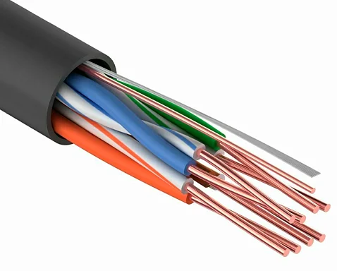 Кабель UTP 4PR x0,48 Standard (Cu) CAT5E LDPE Outdoor 305м Tantos
