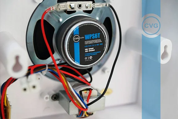 CVGaudio WPS6T Настенный громкоговоритель 0,38/0,75/1,5/3/6 Вт