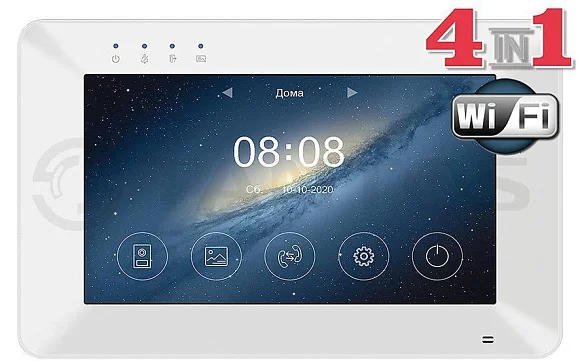 Монитор видеодомофона Tantos Rocky HD Wi-Fi (White) VZ