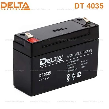 Аккумулятор Delta DT 4035 AGM (4 В / 3,5 Ач)