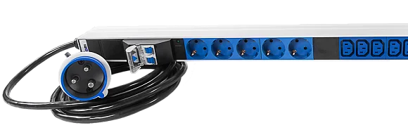 Rem R-32-10S-12C13-4C19-A-I-1420-3-2P Вертикальный блок розеток 19" , до 32А