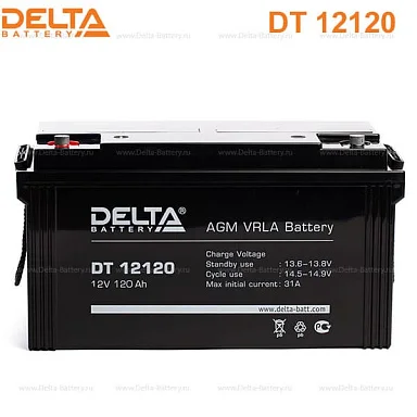 Аккумулятор Delta DT 12120 AGM (12 В / 120 Ач)