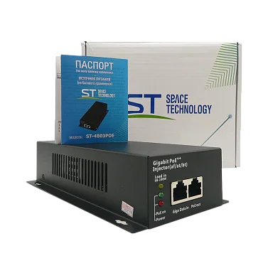 PoE Инжектор Space Technology ST-4803POE, 1 PoE,  до 90 Вт