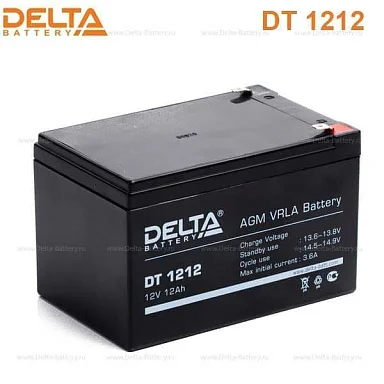 Аккумулятор Delta DT 1212 AGM (12 В / 12 Ач)