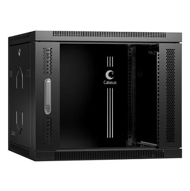 Cabeus SH-05F-9U60/60-BK (8589c) Настенный 9U телекоммуникационный шкаф 19"
