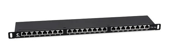 Cabeus PLHD-24-Cat.6a-SH-Dual-0,5U (9652c) Патч-панель 19"  на 24 порта