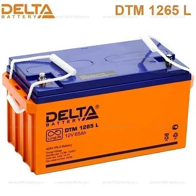Аккумулятор Delta DTM 1265 L AGM (12 В / 65 Ач)