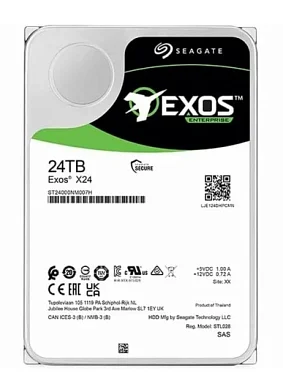 Жесткий диск HDD SEAGATE ST24000NM007H,  24 ТБ, 512 МБ 7200 об/мин