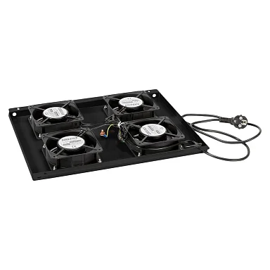 Cabeus TRAY-60-BK (8612c) вентиляторный модуль, с 4 вентиляторами